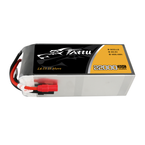 GensAce Tattu 22000 mAh 22.2V 30C 6S1P Lipo Battery (XT90)